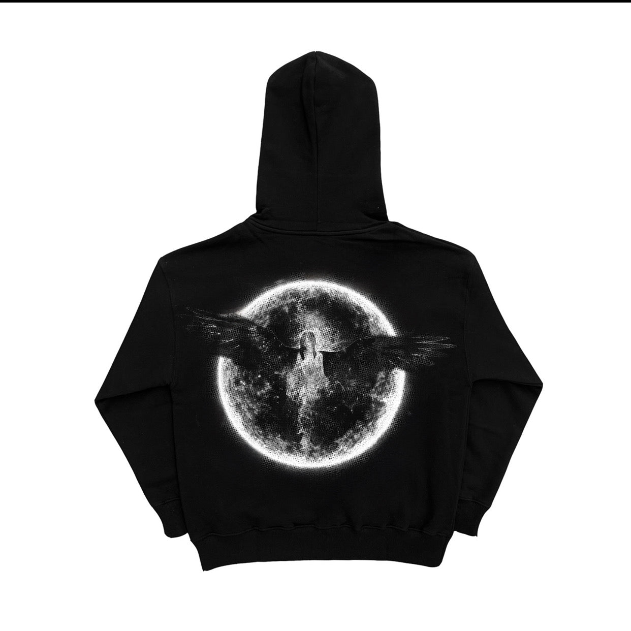 AAANGEL ZIP HOODIE BLACK