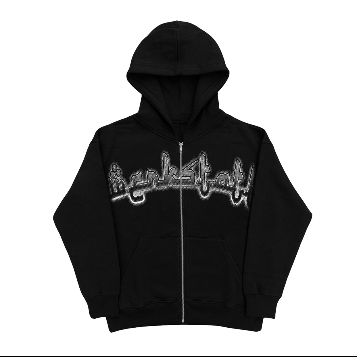 AAANGEL ZIP HOODIE BLACK